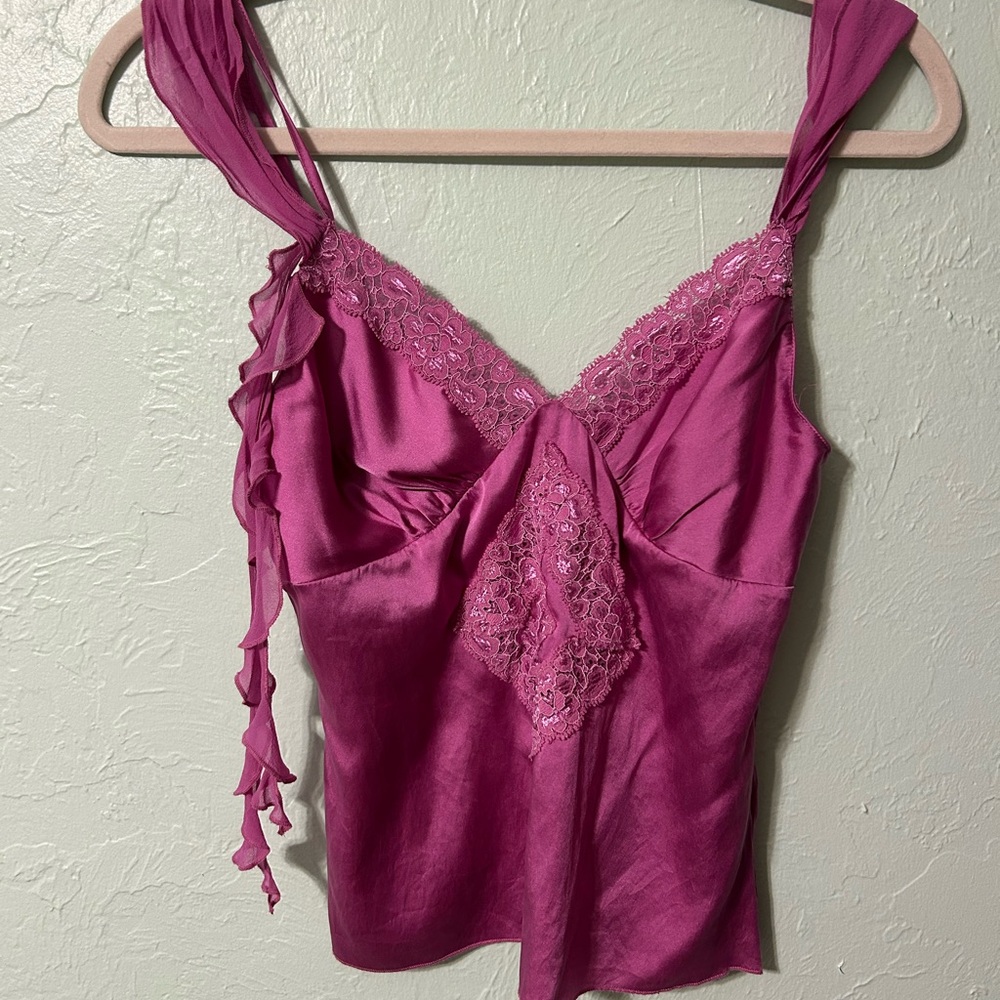Y2K silk top